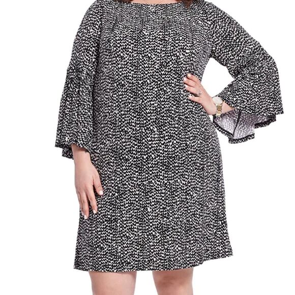 Julian Taylor Women's Black and white shift dress Size 18W - Picture 1 of 4